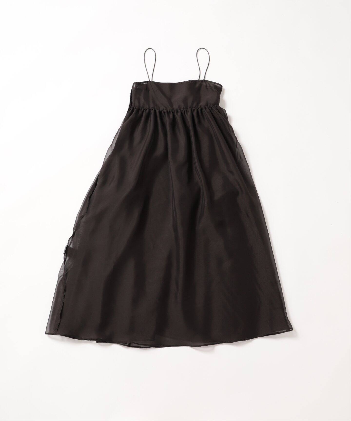 シャンブレーシフォン シアーラッフルドレス（ワンピース）｜EDIT.FOR  