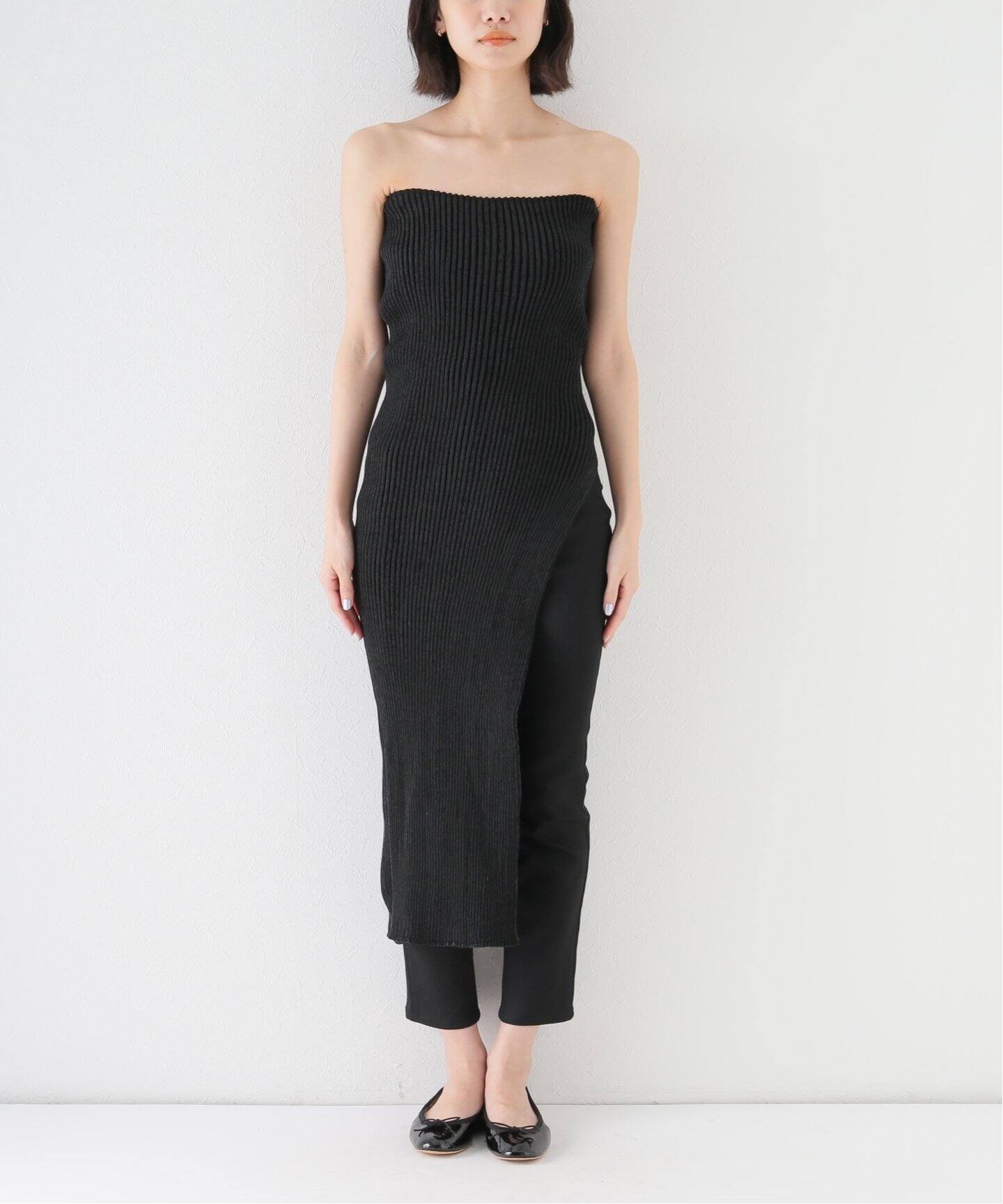 A.ROEGE HOVE/エ・ローエ・ホーベ】 MARIE MIDI SLIT DRESS  