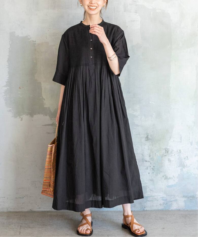 コットンボイルピンタックシャツワンピース◇（ワンピース）｜IENA  