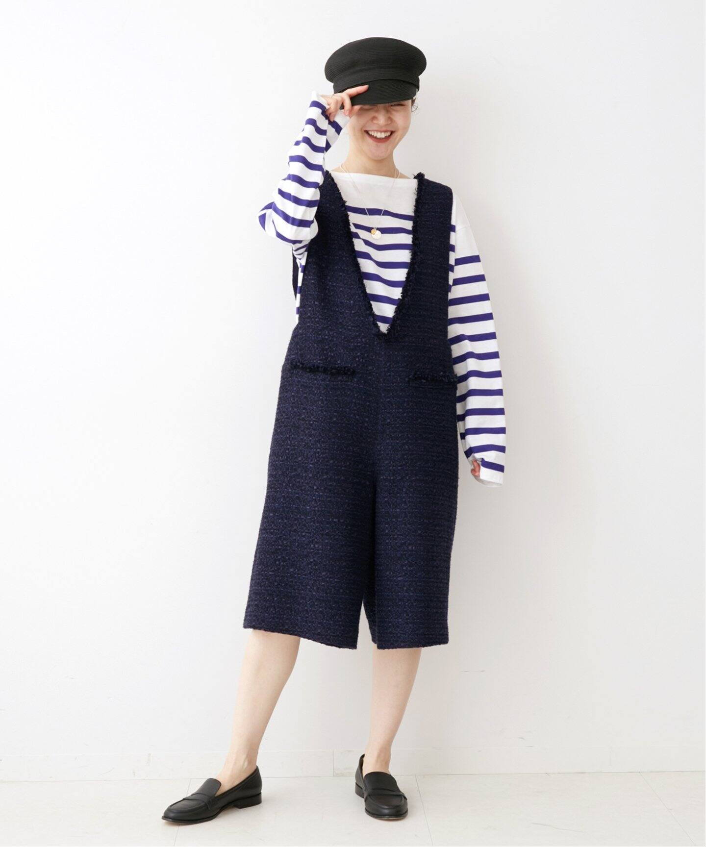 ＆NAVY ツィードサロペット◇（サロペット／オーバーオール）｜IENA  