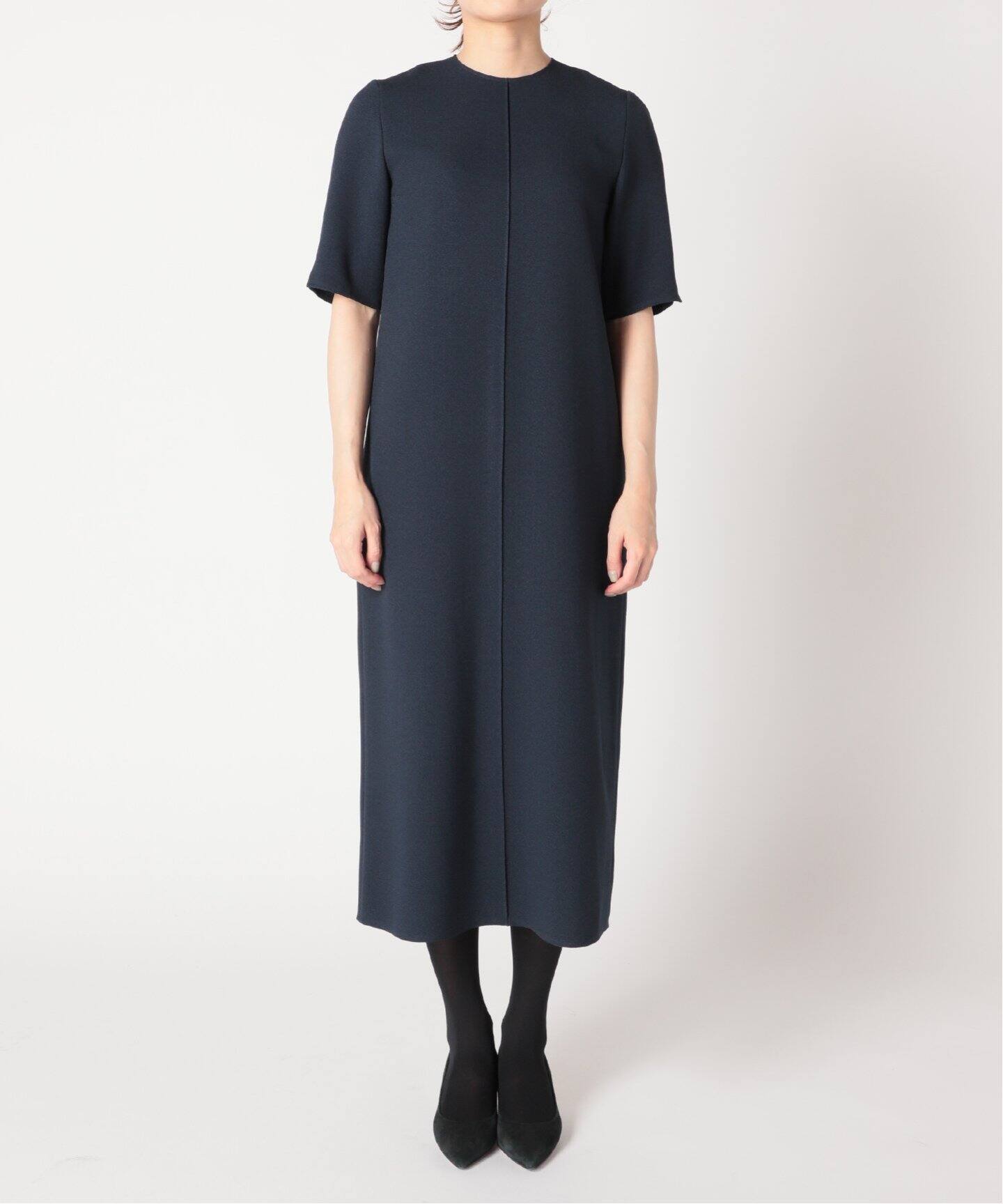 &NAVY デザインジョーゼットワンピース◇（ワンピース）｜IENA（イエナ 