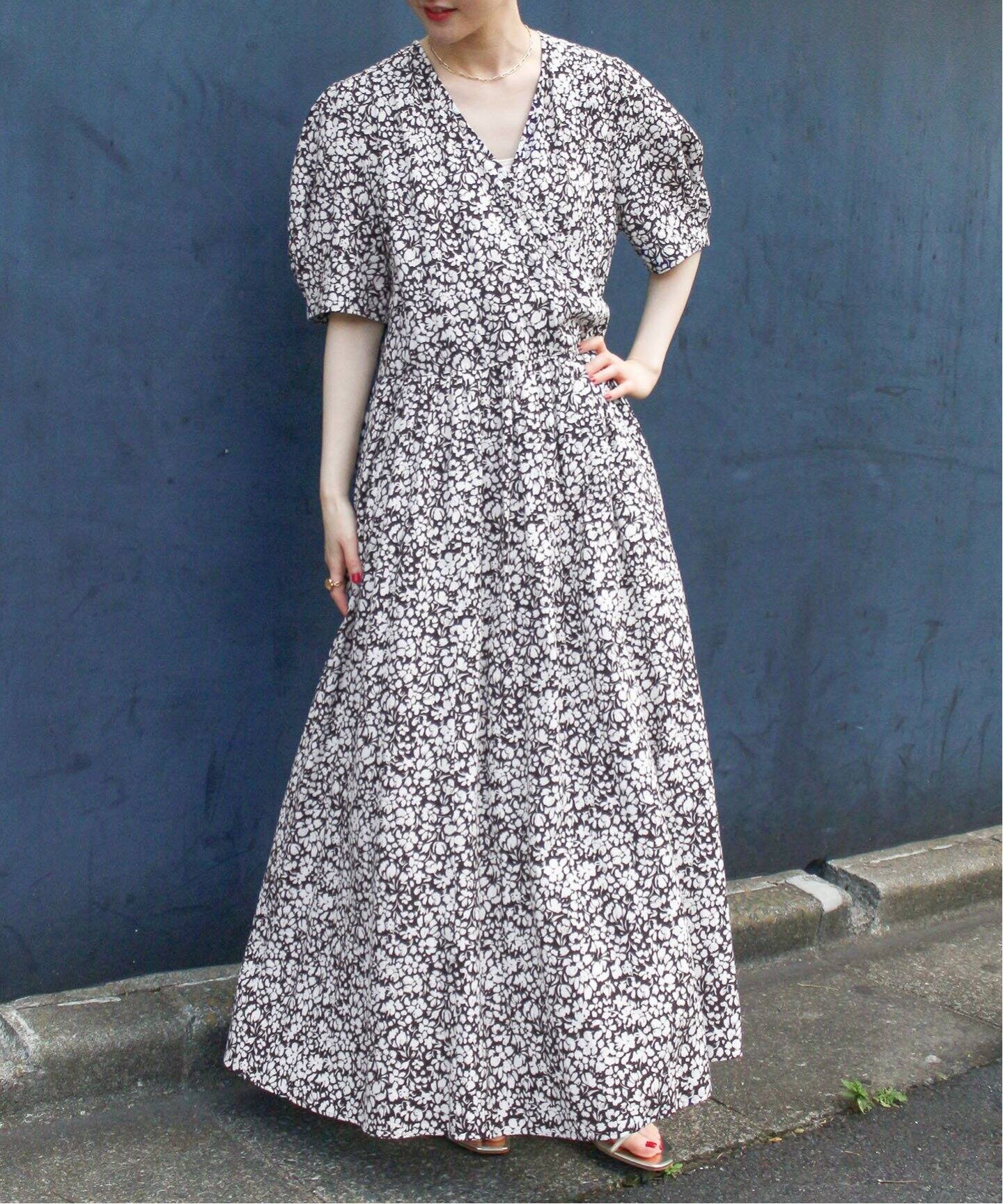 シャドーフラワーカシュクールワンピース（ワンピース）｜IENA  