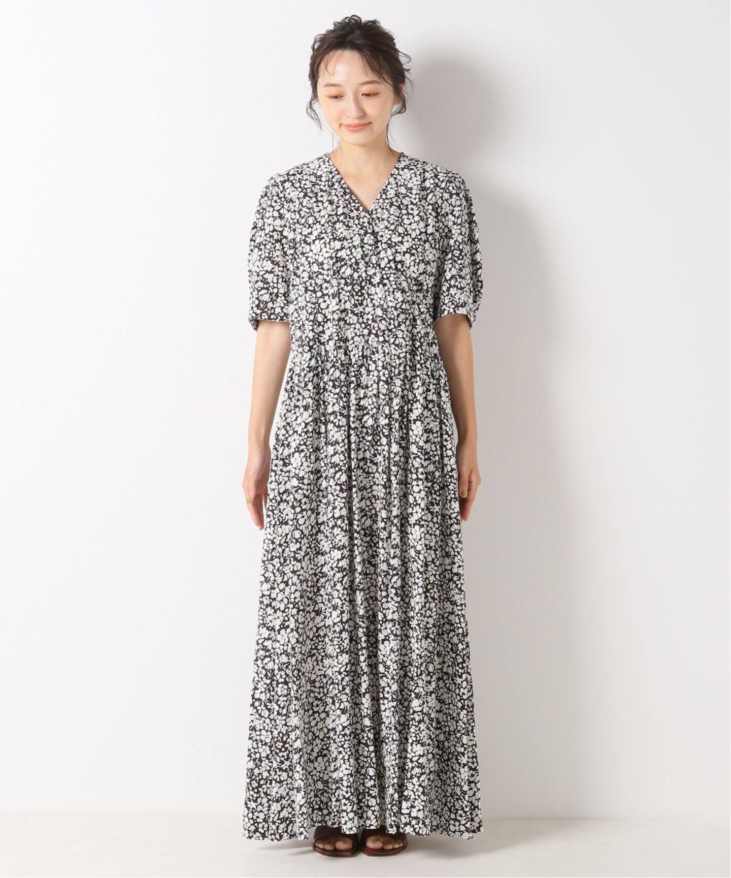 シャドーフラワーカシュクールワンピース（ワンピース）｜IENA  