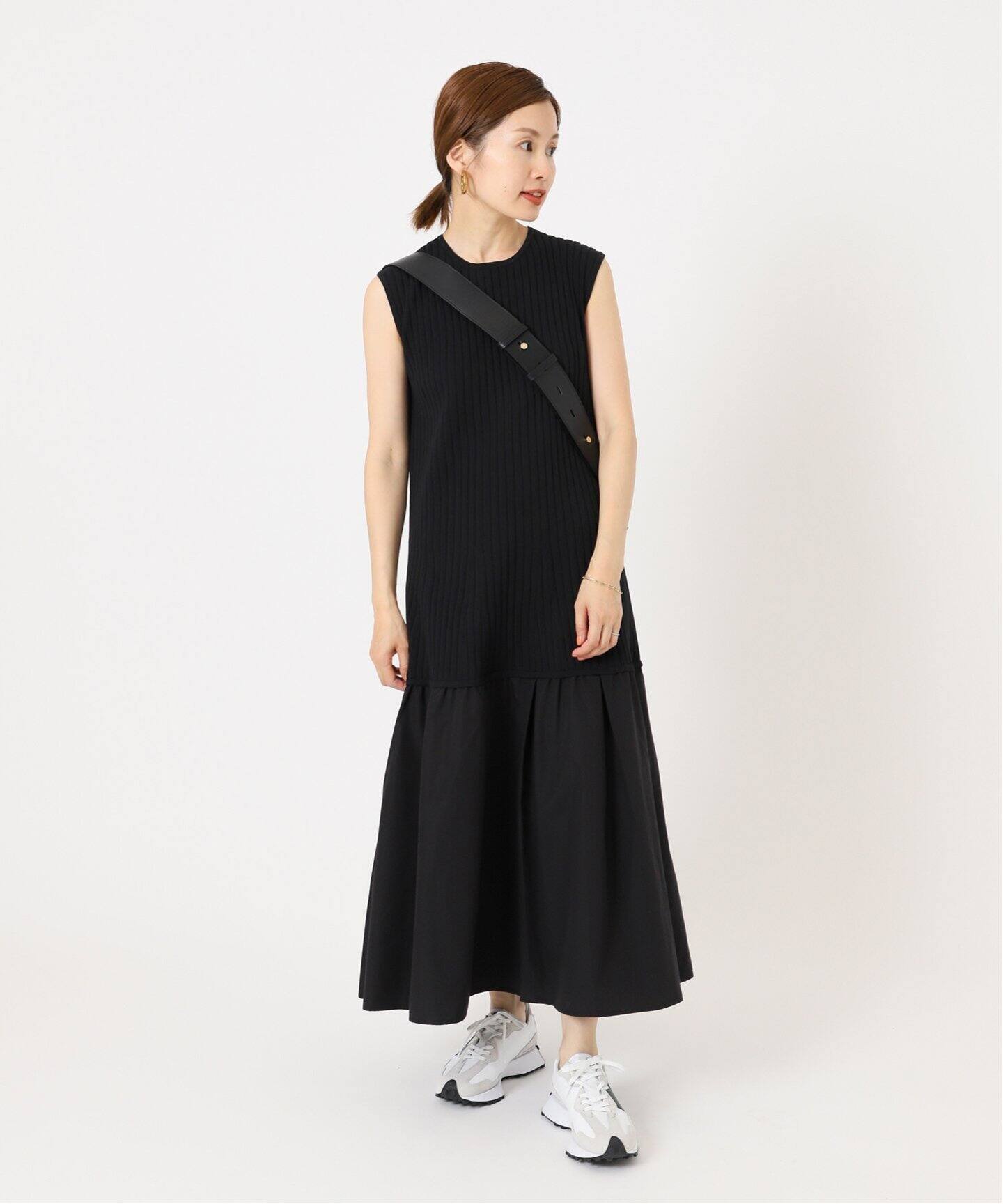 IENA リサイクルニットコンビワンピース 甘く 