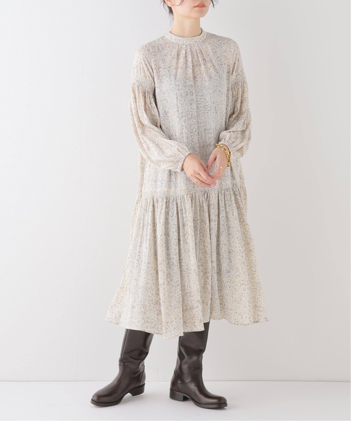 シャドーフローラルワンピース（ワンピース）｜IENA（イエナ）の通販  