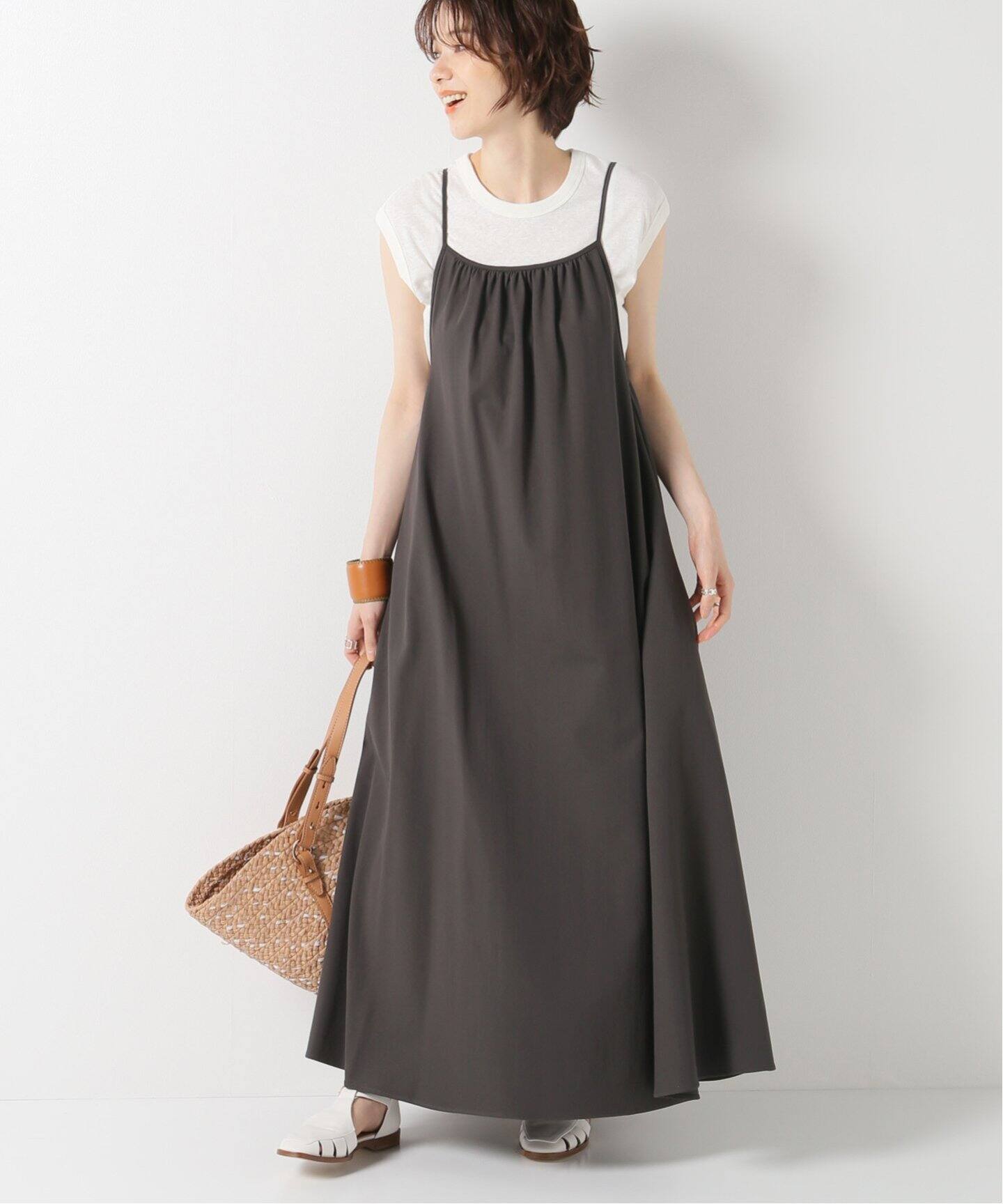 ギャザーキャミワンピース（ワンピース）｜IENA（イエナ）の通販  