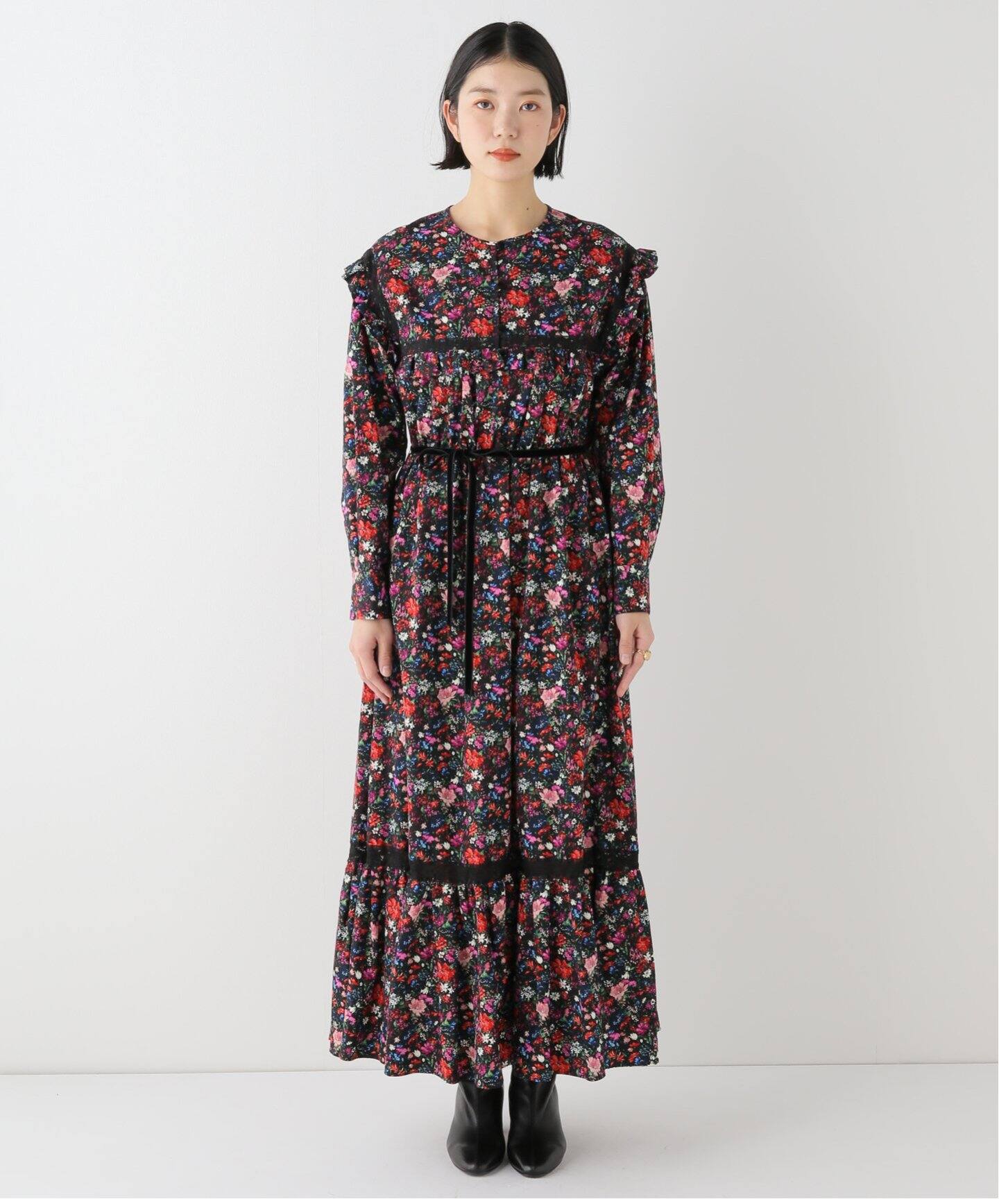 leur logette☆スクエアローズワンピース☆ルールロジェット 取り去り 