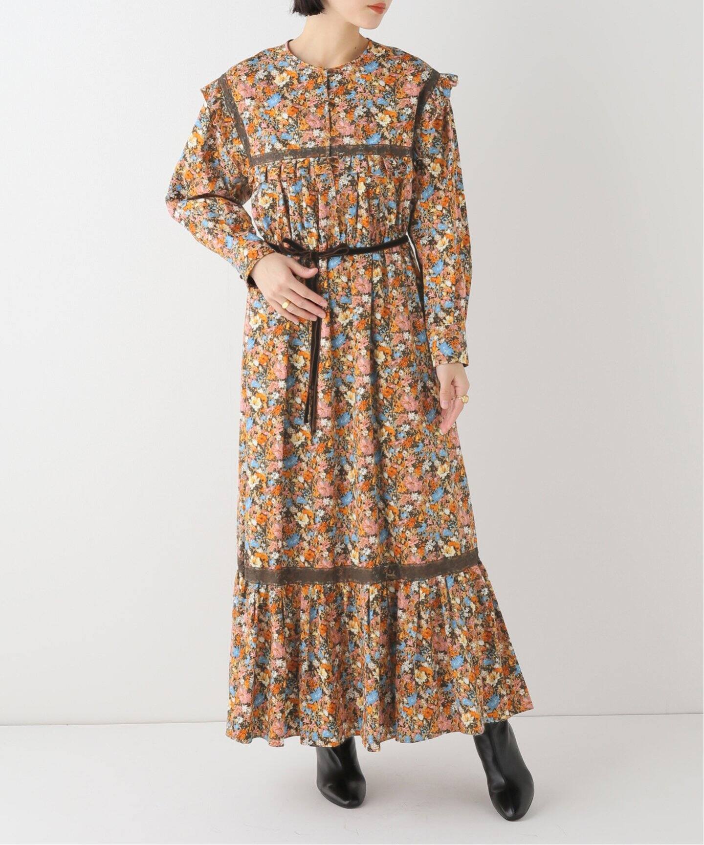 leur logette/ルールロジェット】Marianna flowerワンピース 