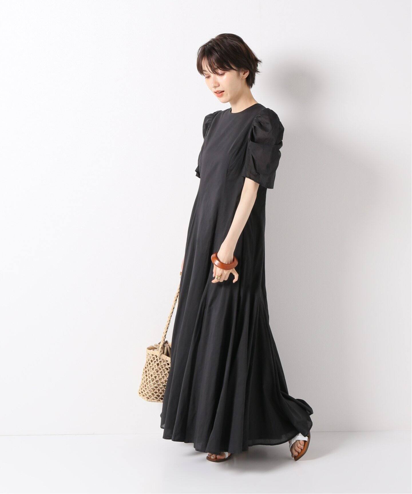 新品未使用タグ付 マリハ MARIHA セレナーデのドレス ブラック IENA 