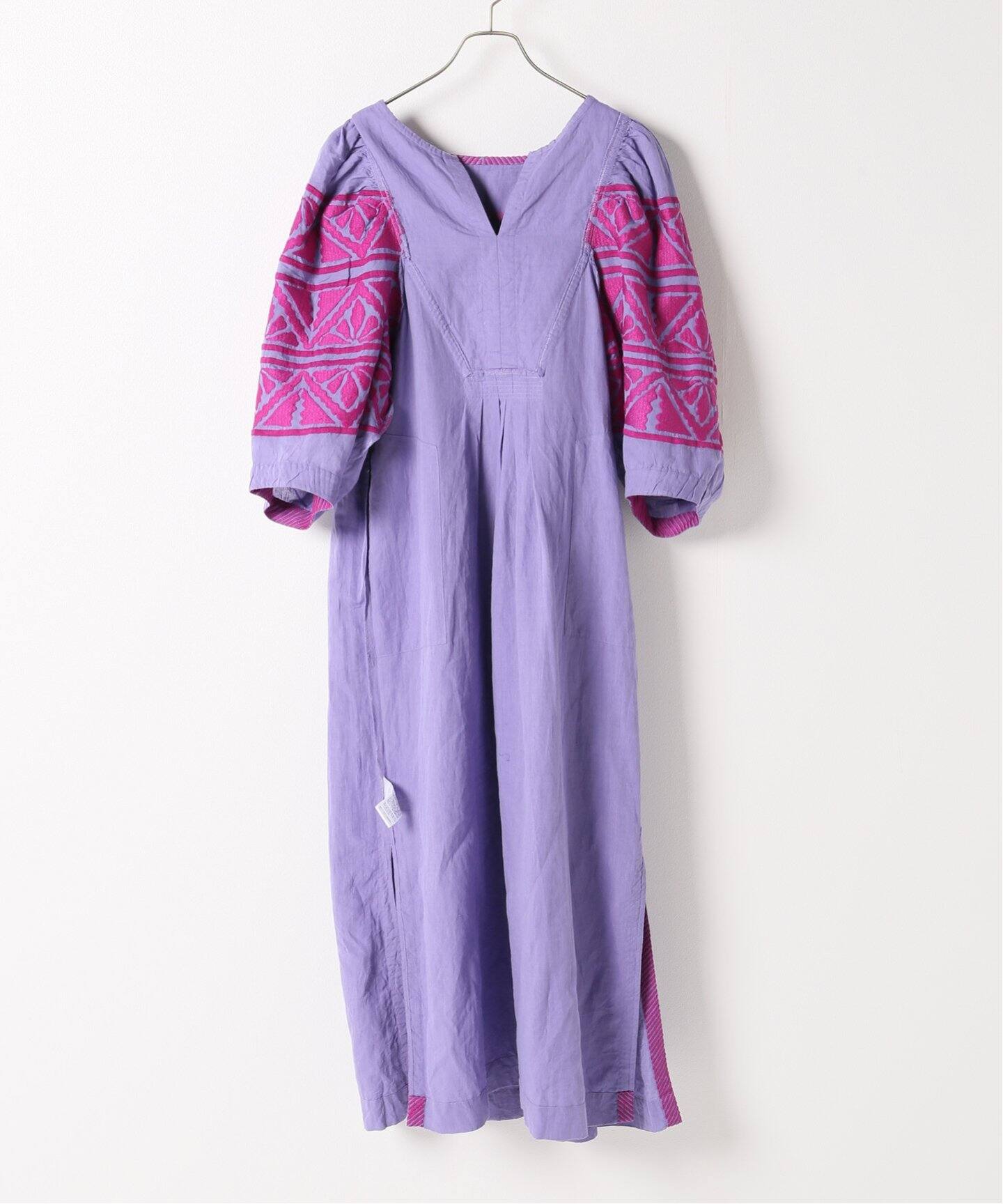 SARA MALLIKA/サラマリカ】コットンリネン HEAVY EMB ワンピース  