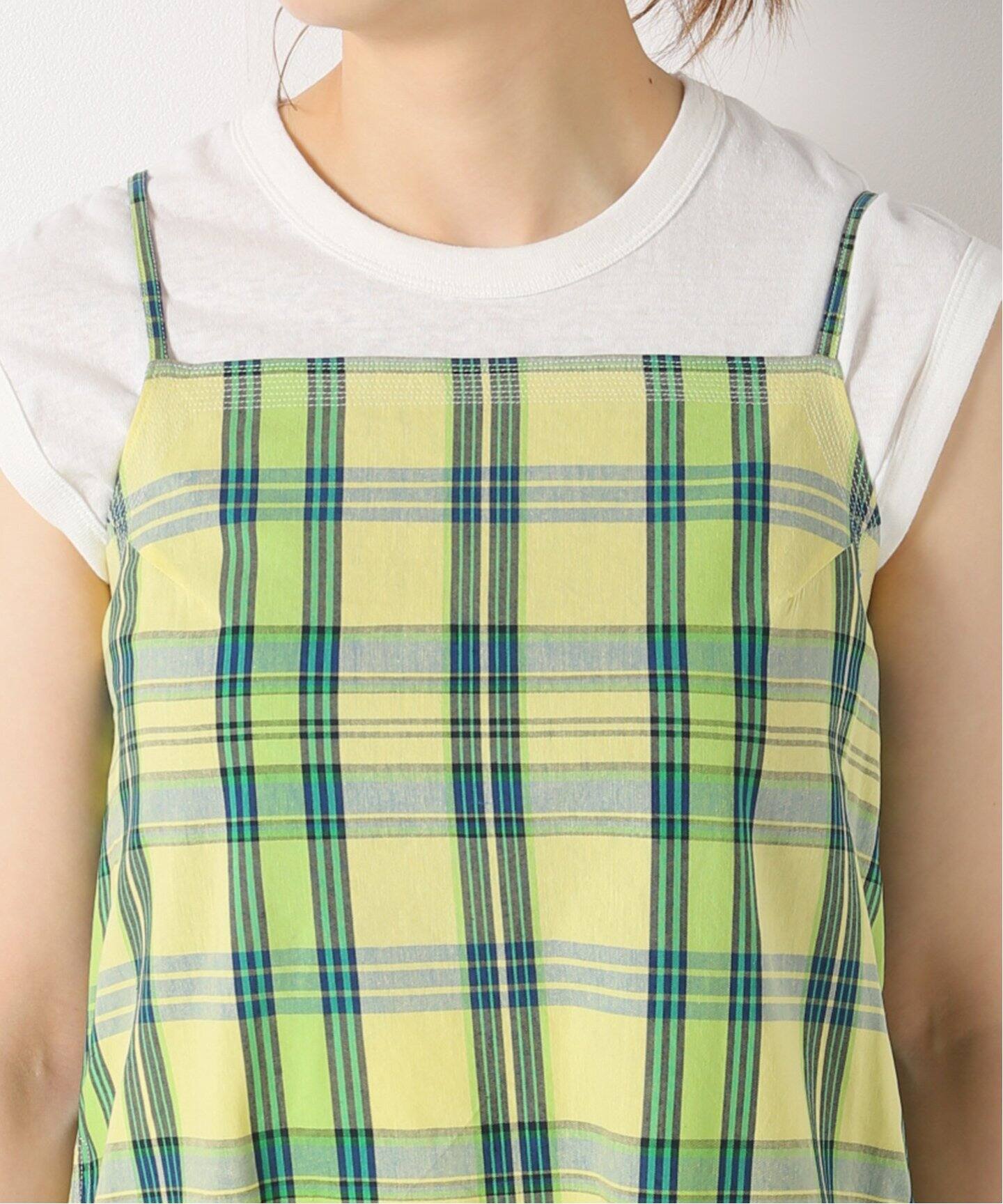 KALANCHOE/カランコエ】マドラスチェックキャミワンピース（ワンピース  