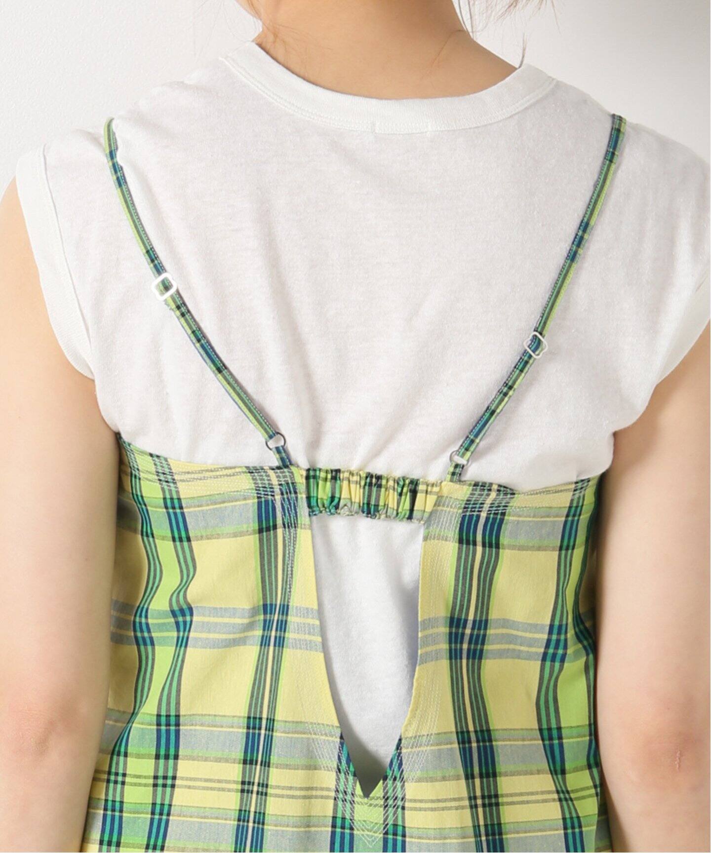 KALANCHOE/カランコエ】マドラスチェックキャミワンピース（ワンピース  