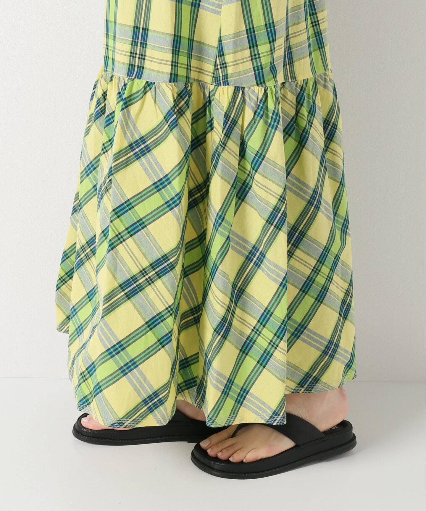 KALANCHOE/カランコエ】マドラスチェックキャミワンピース（ワンピース  