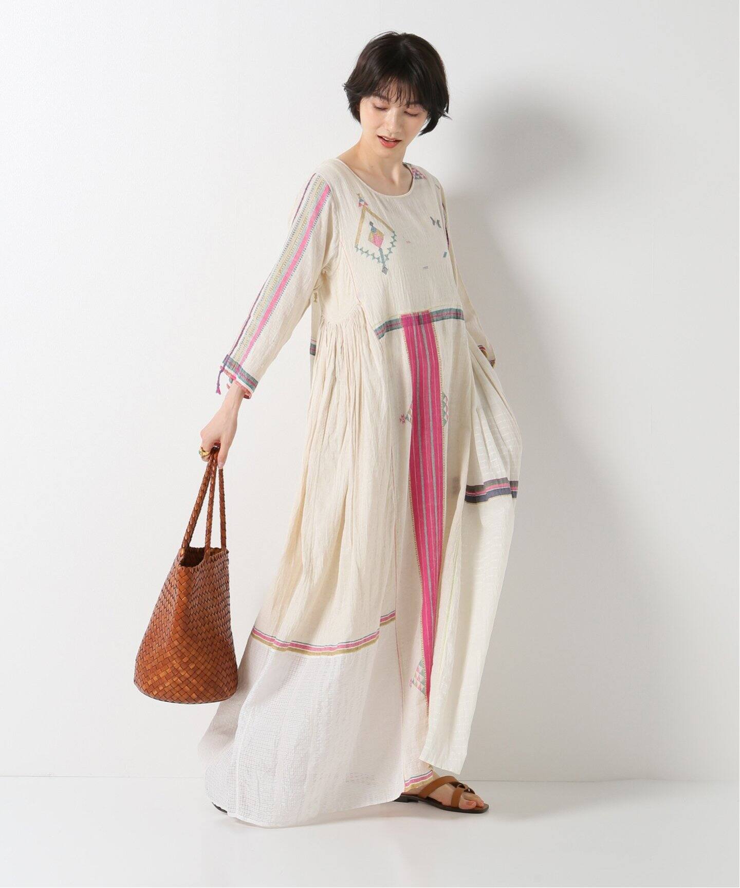 INJIRI/インジリ】コットンシルクワンピース（ワンピース）｜IENA  