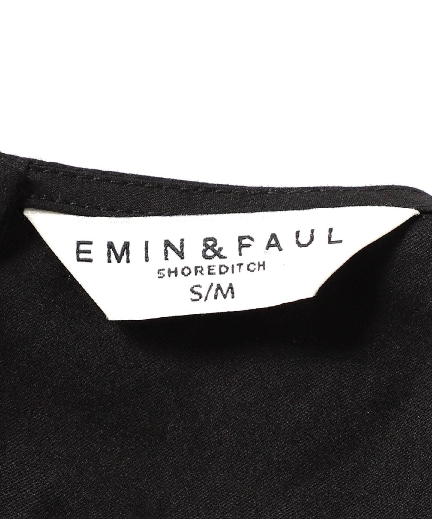 EMIN＆PAUL/エミンアンドポール】ポプリン後ろボタンワンピース 
