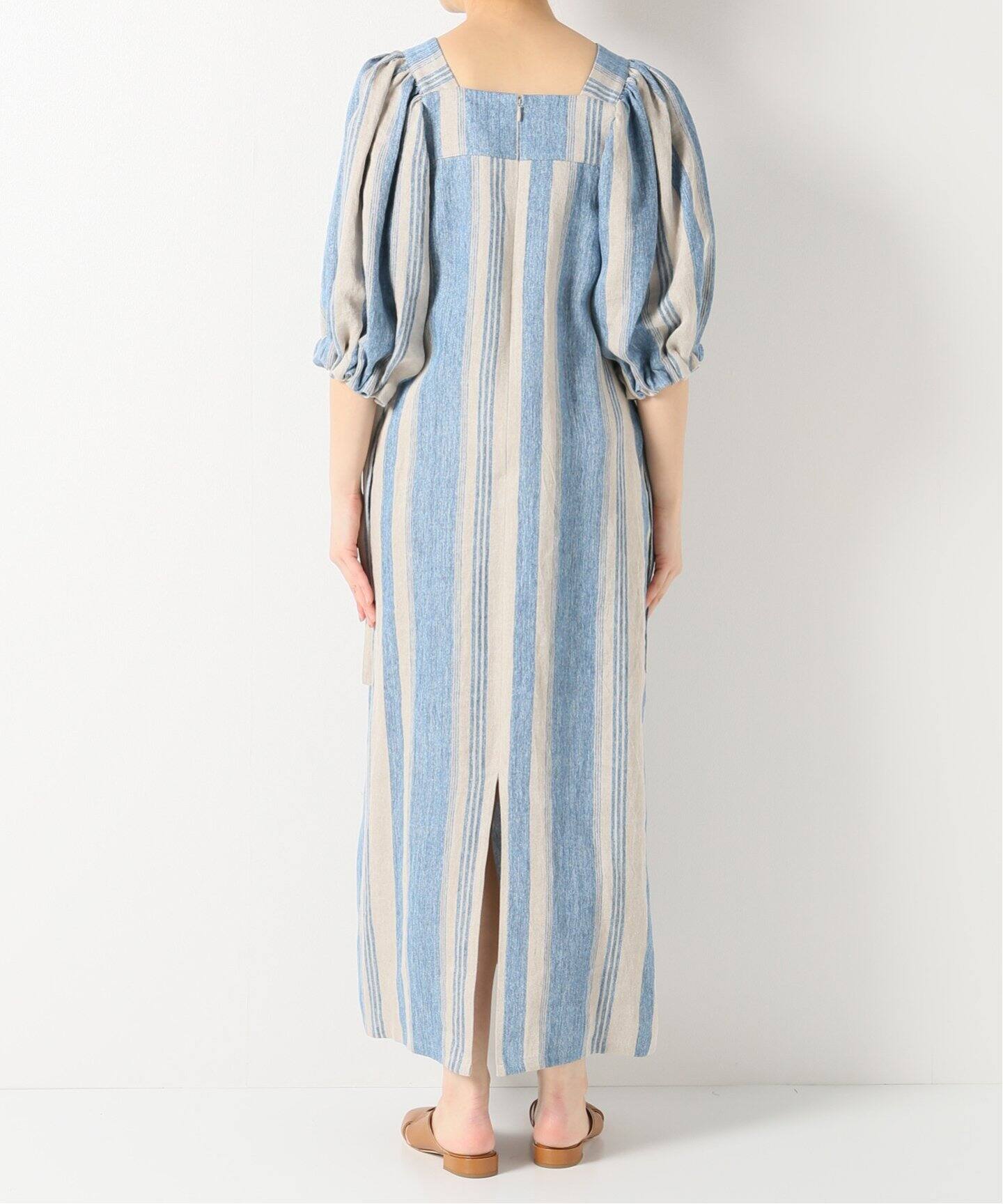 DELIY/デリー】 AOZORAストライプワンピース（ワンピース）｜IENA  