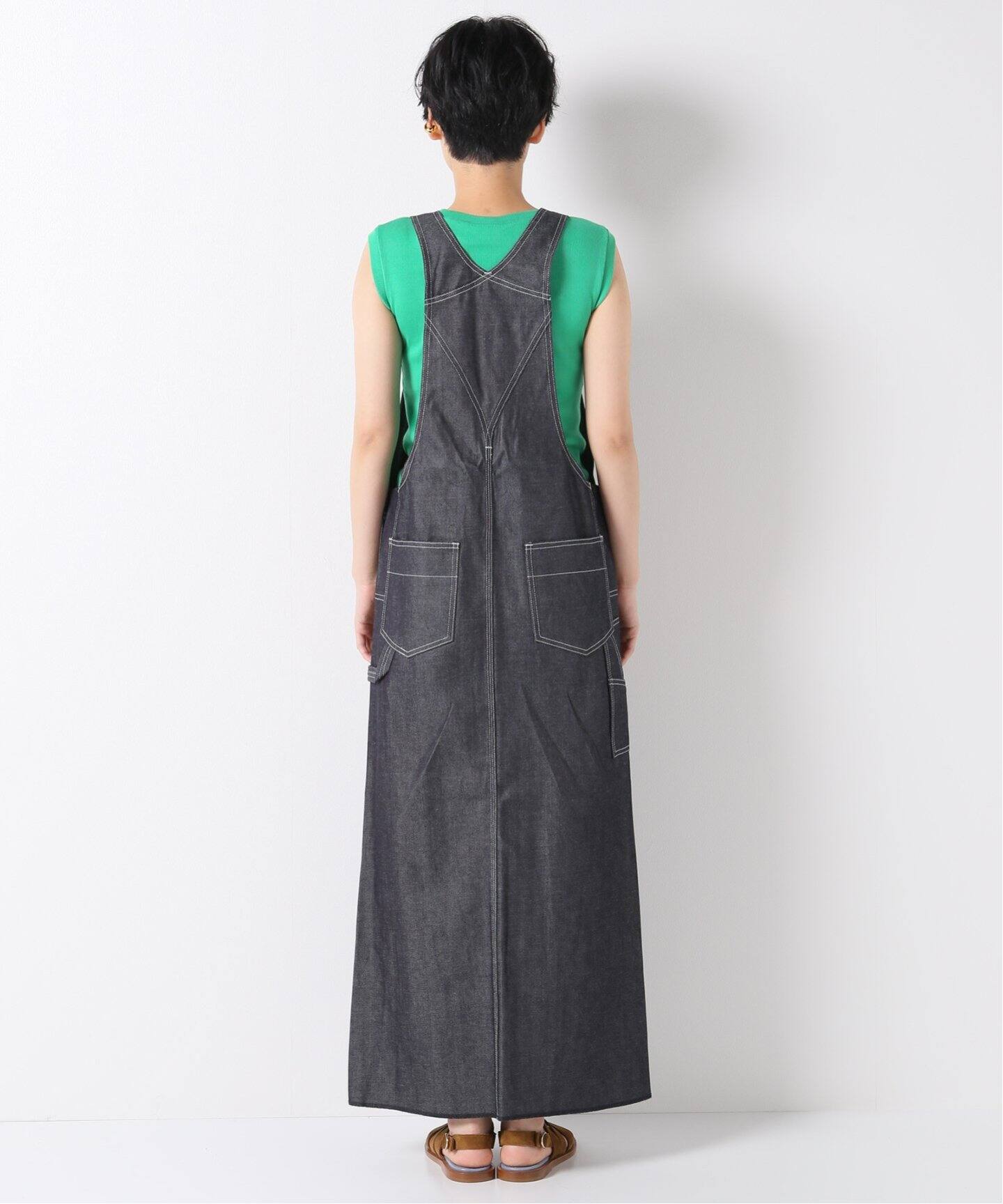 UNION LAUNCH/ユニオンランチ】スーピマデニムオーバーオールドレス  