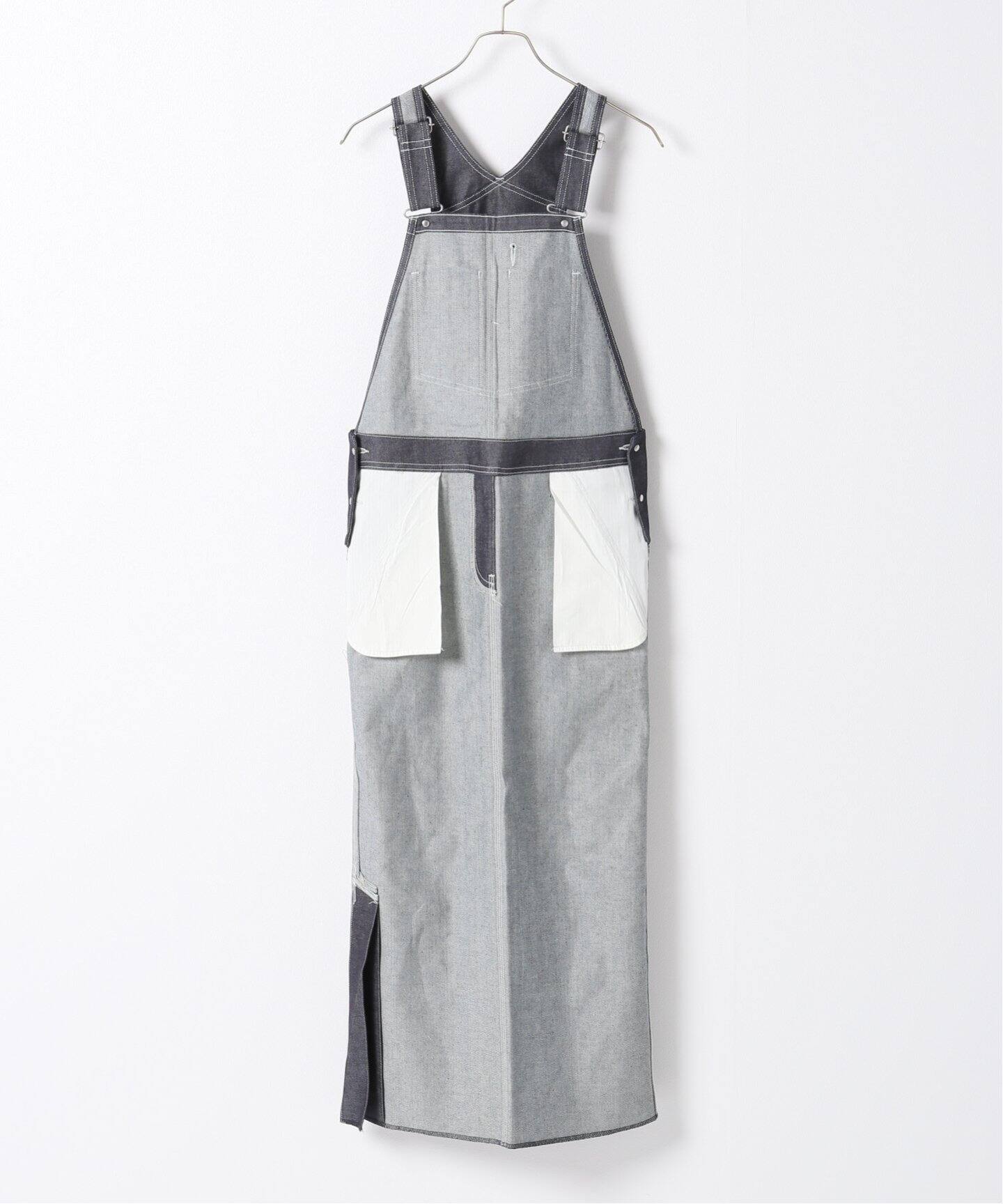 UNION LAUNCH/ユニオンランチ】スーピマデニムオーバーオールドレス  