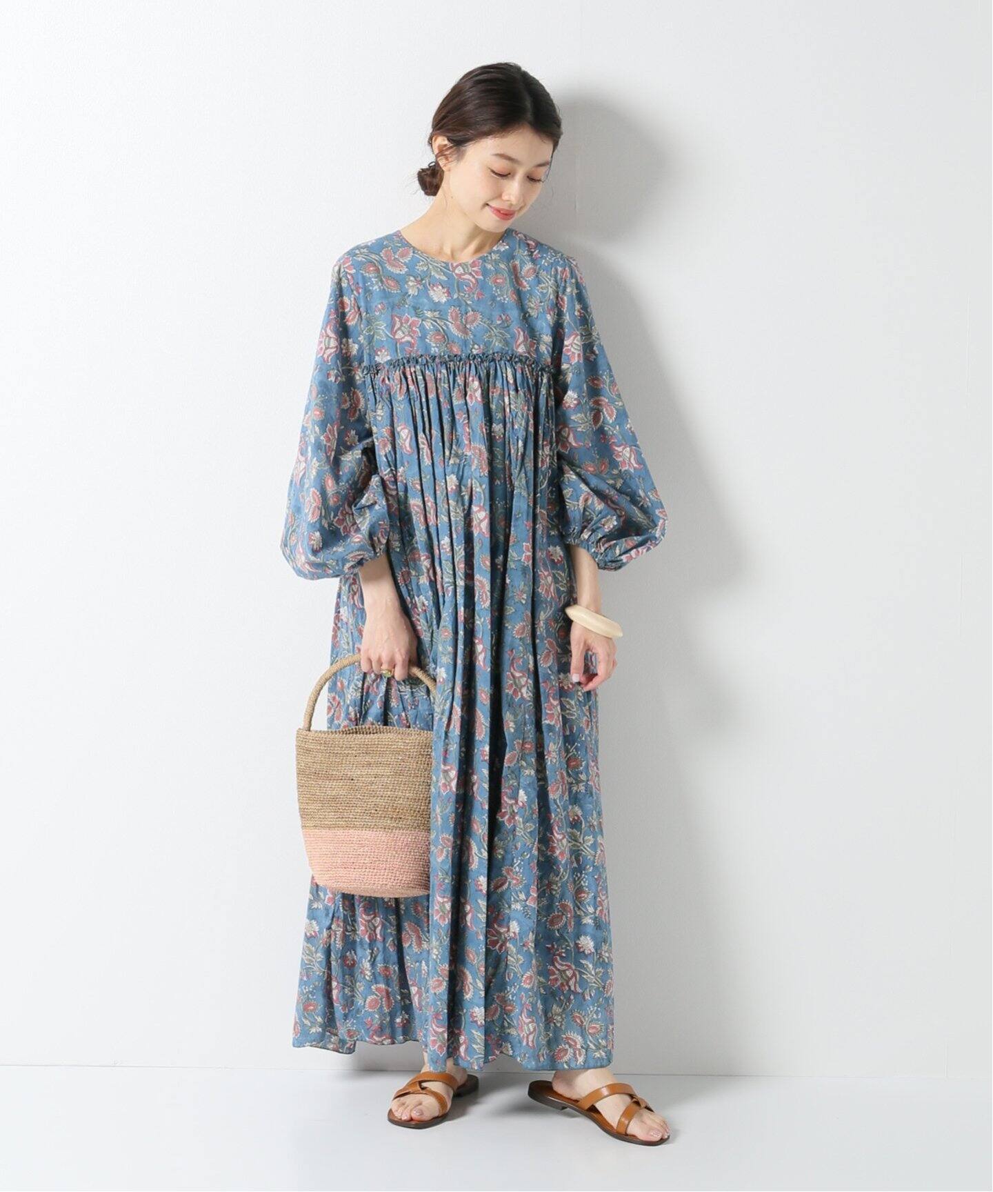 H.A.O/ハオ】Block Printワンピース（ワンピース）｜IENA（イエナ）の  