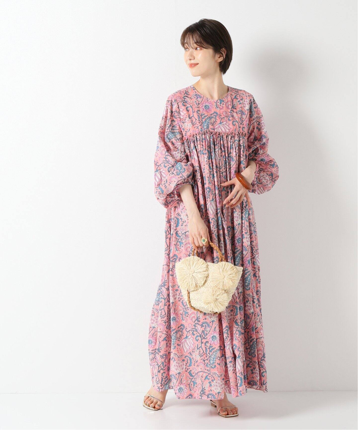 H.A.O/ハオ】Block Printワンピース（ワンピース）｜IENA（イエナ）の  