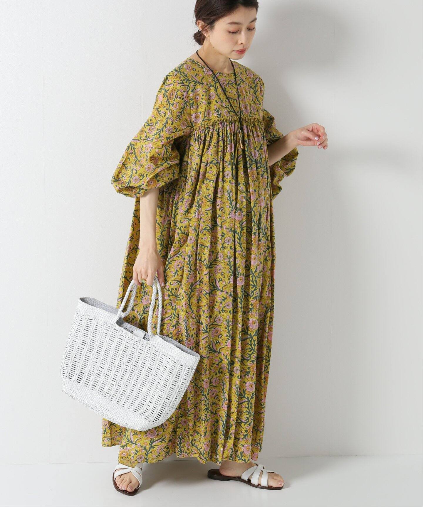 H.A.O/ハオ】Block Printワンピース（ワンピース）｜IENA（イエナ）の  