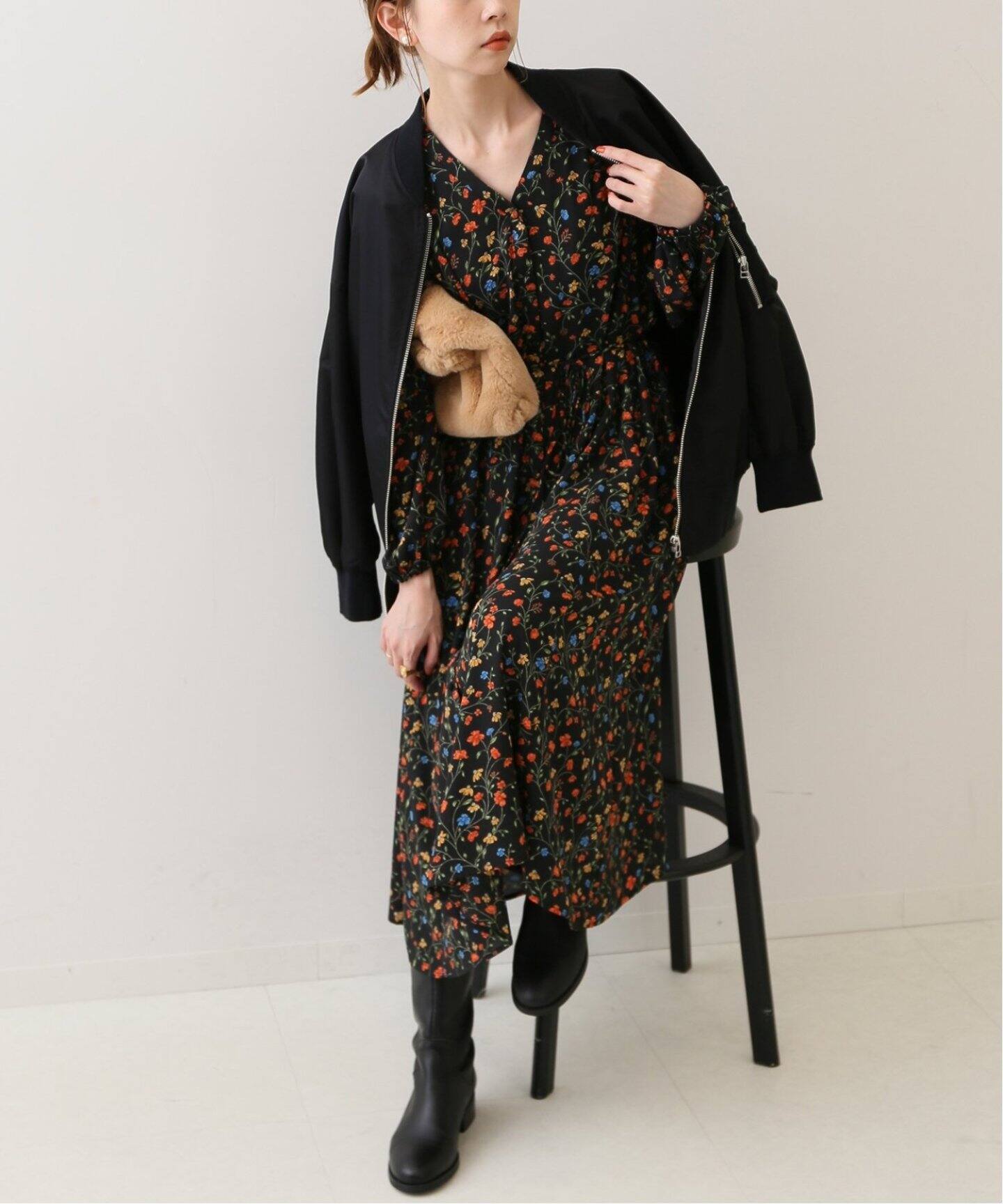 追加》Botanical flowerワンピース（ワンピース）｜SLOBE IENA  