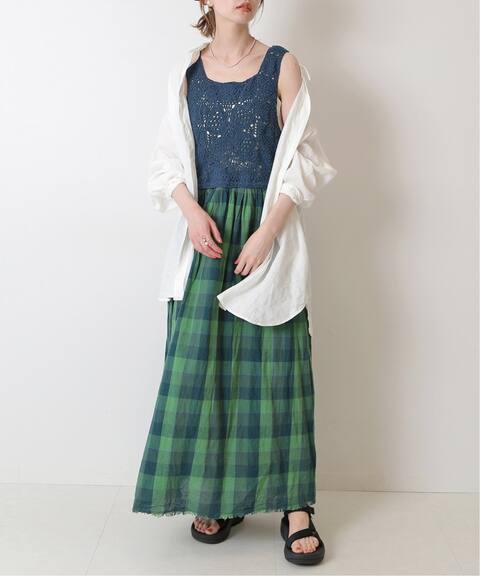 クロシェドッキングリネンワンピース Slobe Iena スローブ イエナ 公式のファッション通販 Baycrew S Store