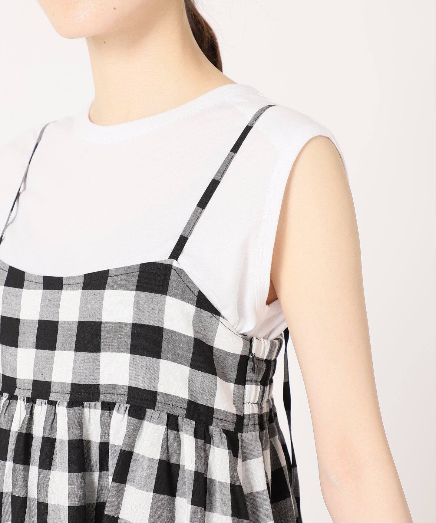 ギンガムチェックギャザーキャミワンピース Slobe Iena スローブ イエナ 公式のファッション通販 Baycrew S Store
