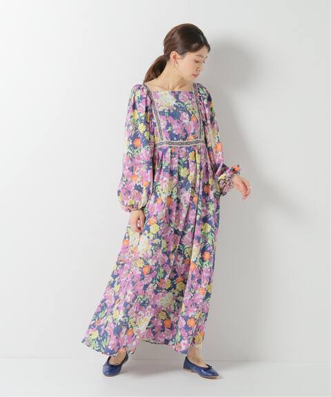 Iena La Boucle フラワープリントペザントワンピース Iena イエナ 公式のファッション通販 Baycrew S Store