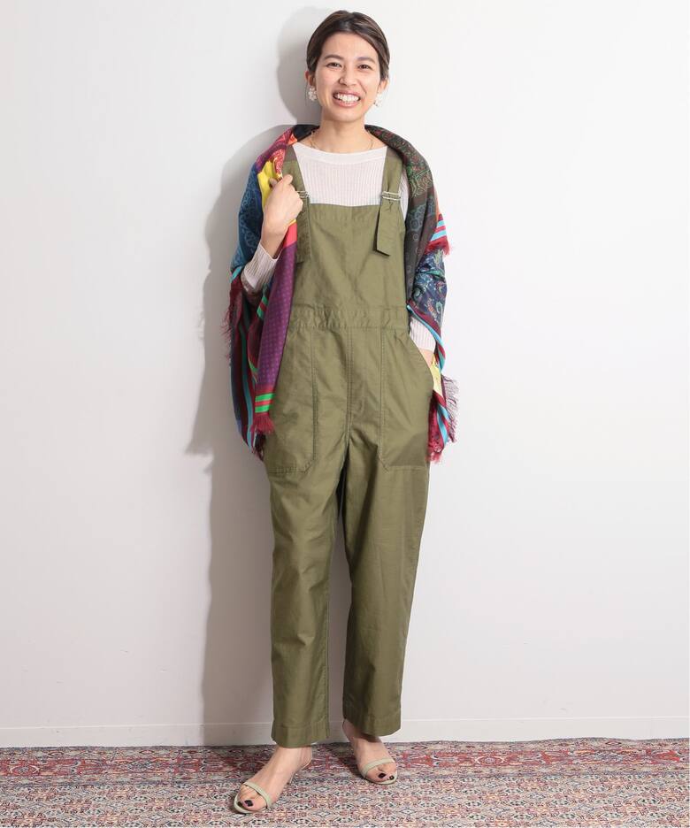 IENA LA BOUCLE モールスキンオーバオール（サロペット 