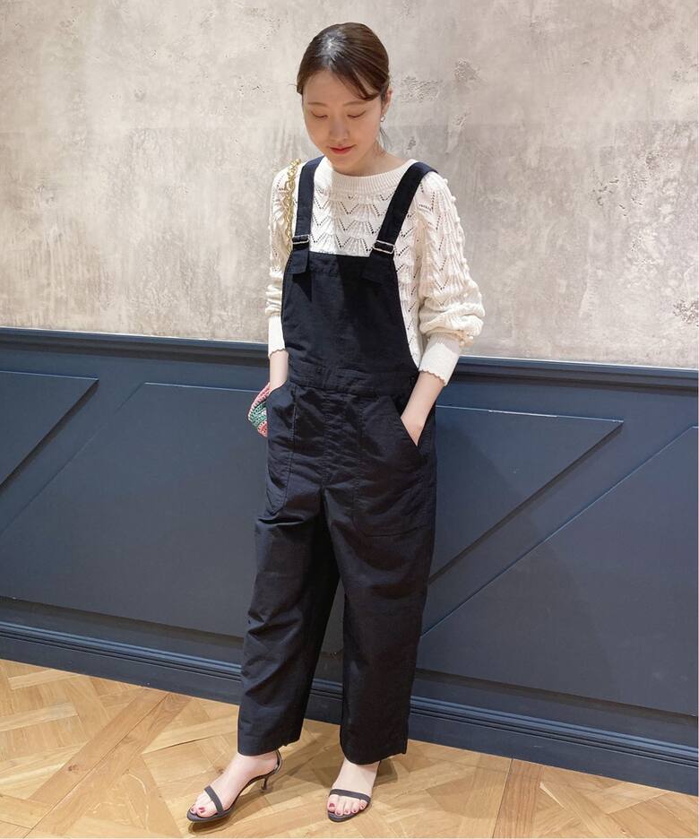 IENA LA BOUCLE モールスキンオーバオール（サロペット 