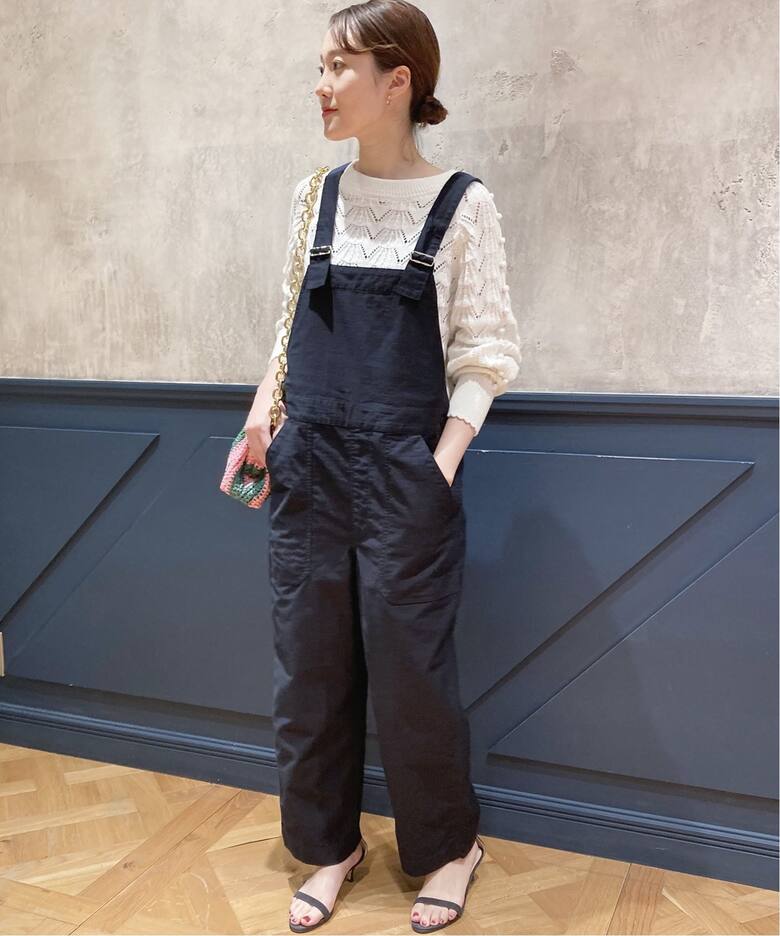 IENA LA BOUCLE モールスキンオーバオール（サロペット 