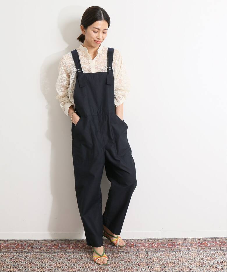 IENA LA BOUCLE モールスキンオーバオール（サロペット 