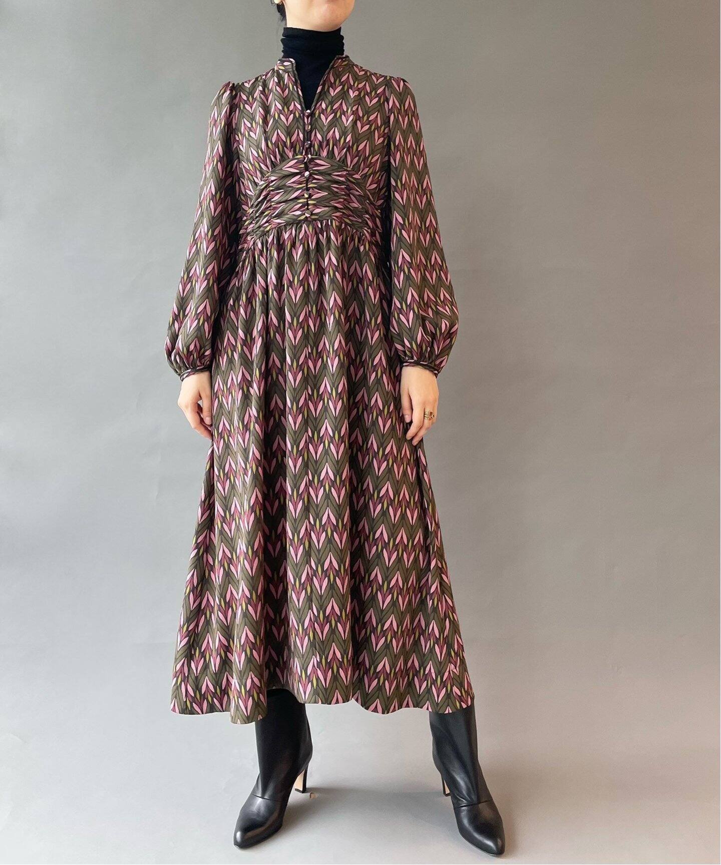 Iena La Boucle ヘリンボンプリントワンピース Iena イエナ 公式のファッション通販 Baycrew S Store
