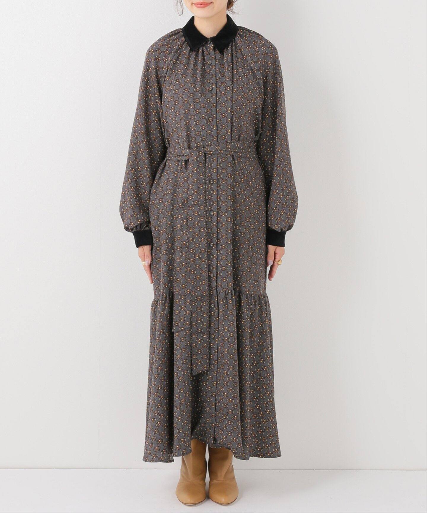 IENA LA BOUCLE ビットプリント ワンピース（ワンピース）｜IENA  