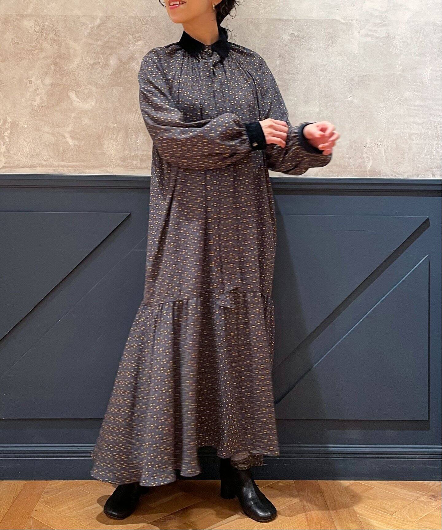 IENA LA BOUCLE ビットプリント ワンピース（ワンピース）｜IENA 