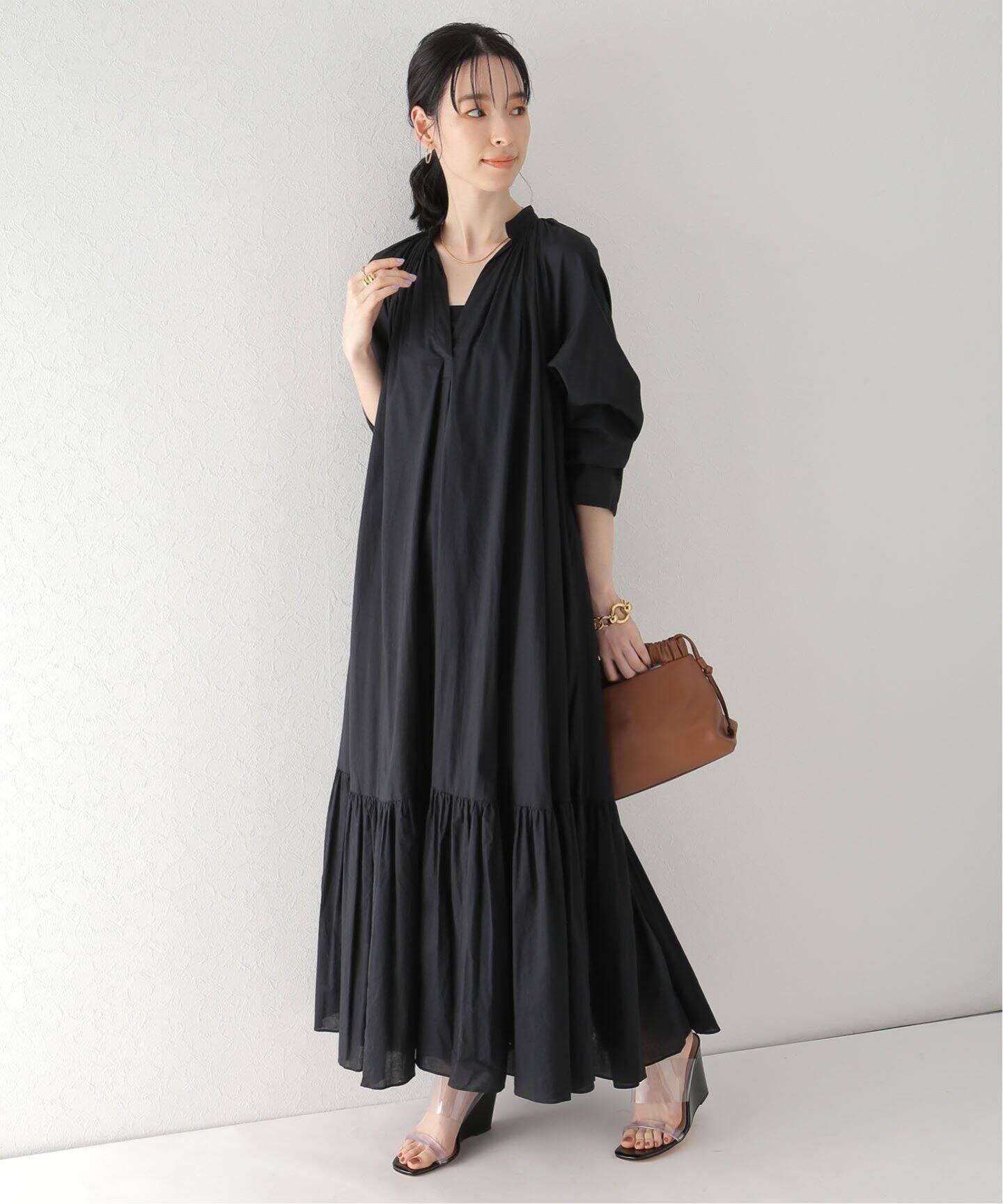 Lawn ボリューム Flare ワンピース◇（ワンピース）｜Plage  