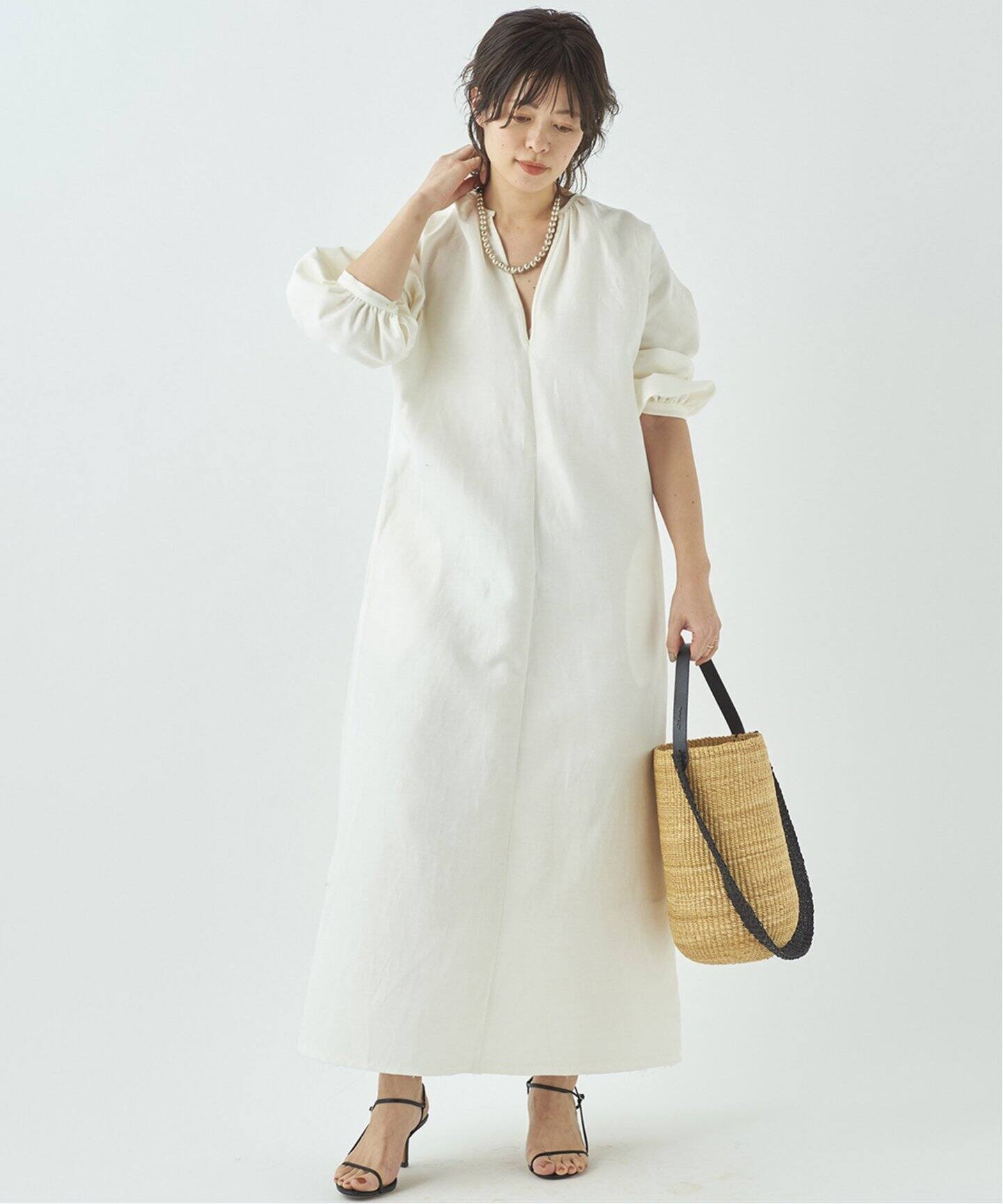 ギャザースリーブドレス◇（ワンピース）｜Plage（プラージュ）の通販  