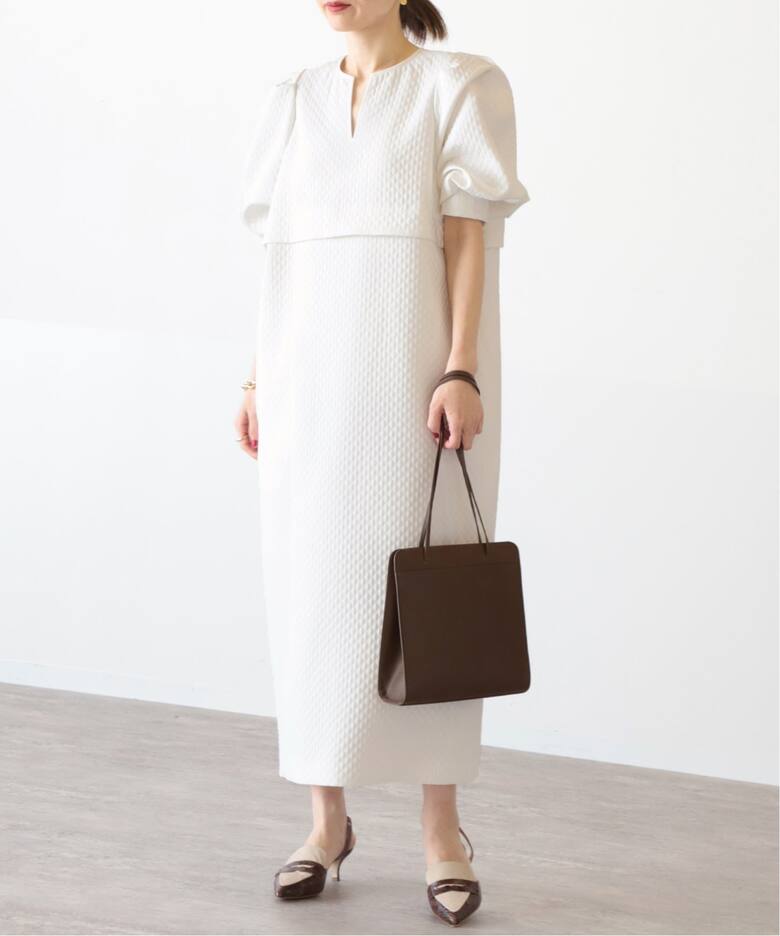 キルティング風ジャガードワンピース◇（ワンピース）｜VERMEIL par  