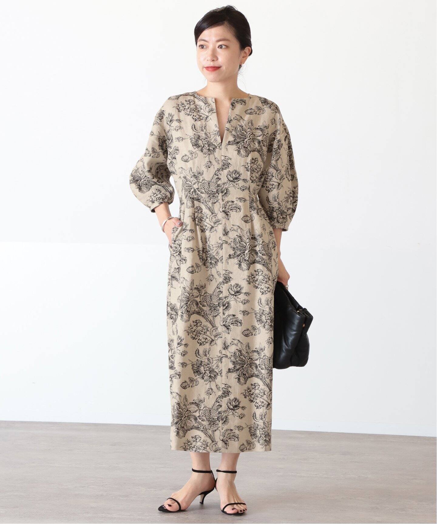 リネントワルドジュイウエストシェイプワンピース◇（ワンピース  