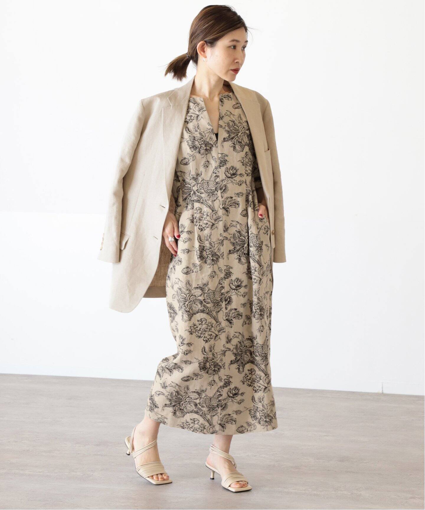 リネントワルドジュイウエストシェイプワンピース◇（ワンピース  