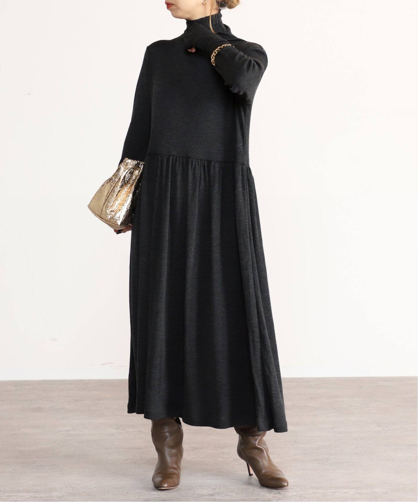 ウールテレコイージーマキシドレス（ワンピース）｜VERMEIL par iena  