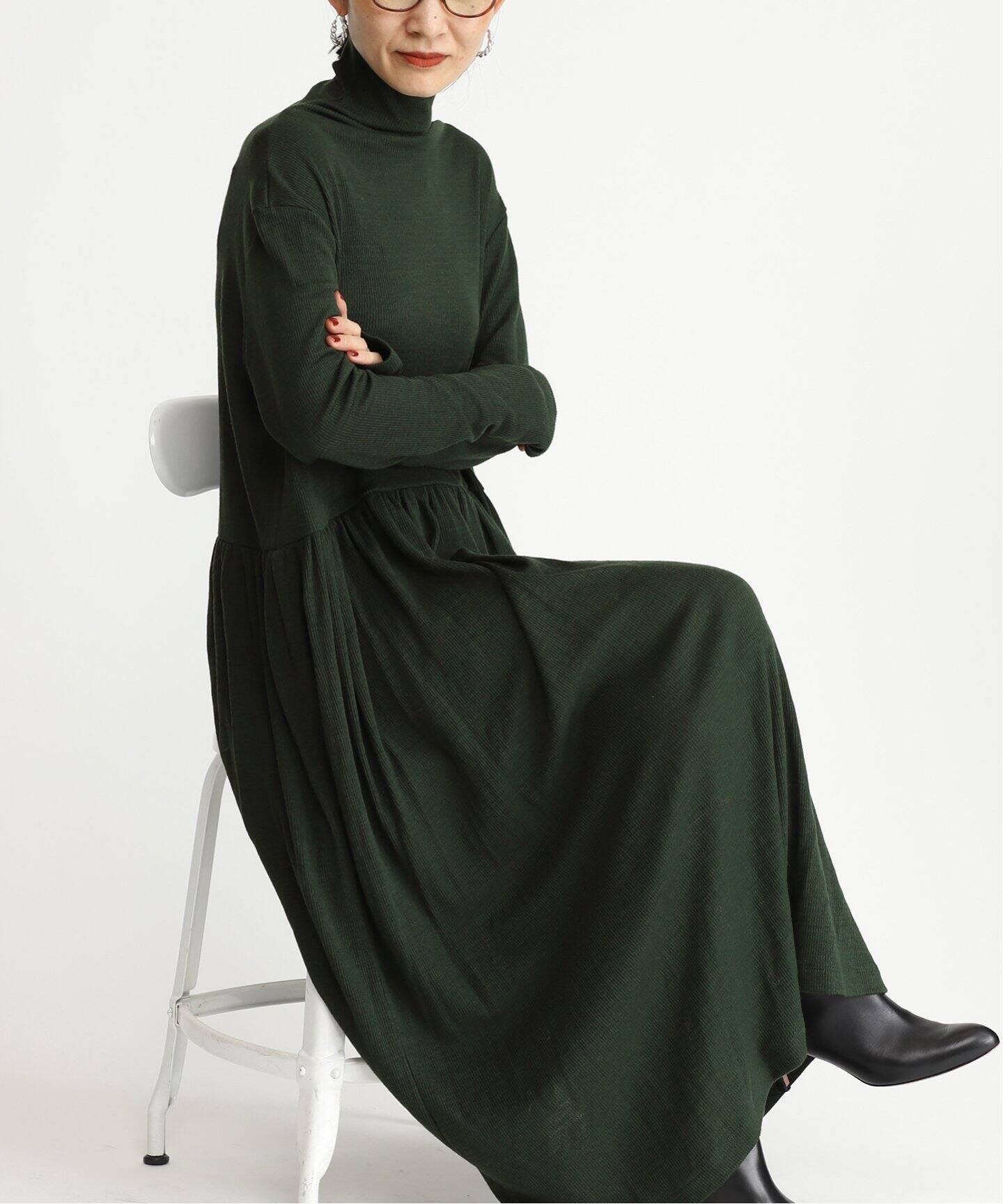 ウールテレコイージーマキシドレス（ワンピース）｜VERMEIL par iena  