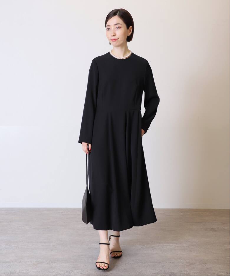 バックサテンフレアーワンピース（ワンピース）｜VERMEIL par iena  