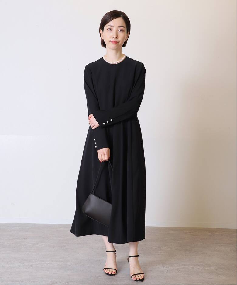 バックサテンフレアーワンピース（ワンピース）｜VERMEIL par iena  