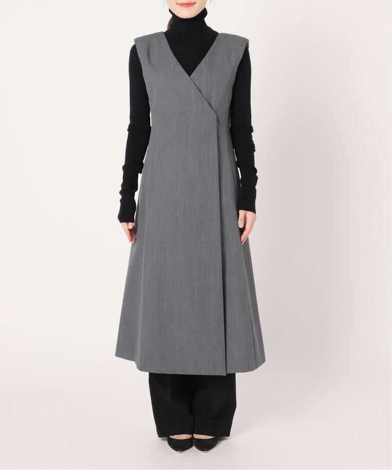 VERMEIL×スタイリスト別注】2WAY ツイルロングジレワンピース  