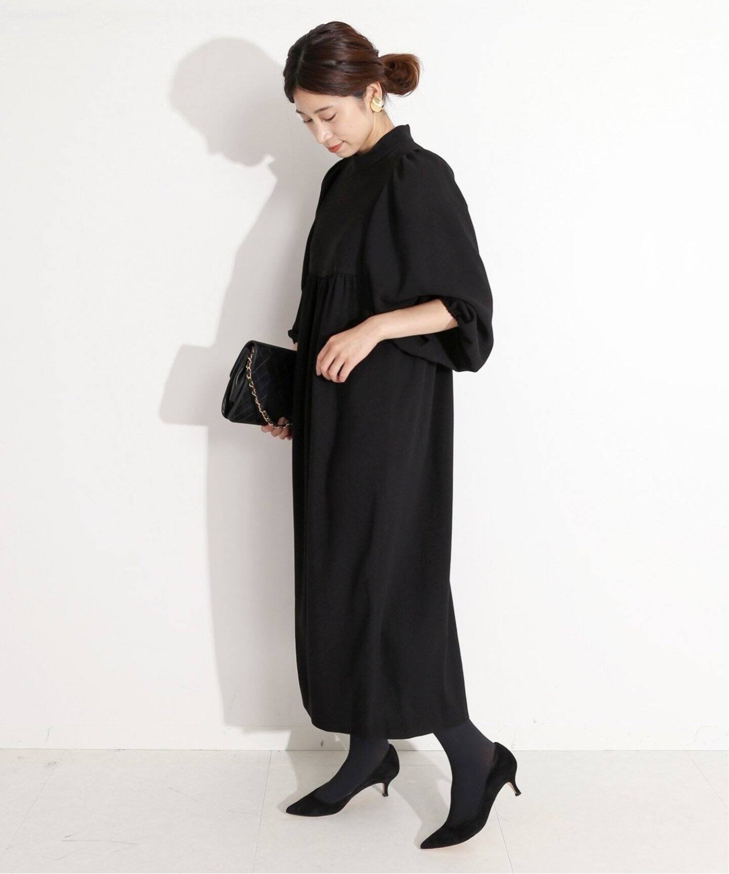 追加2》アセテートバックサテンジョーゼットワンピース（ワンピース  