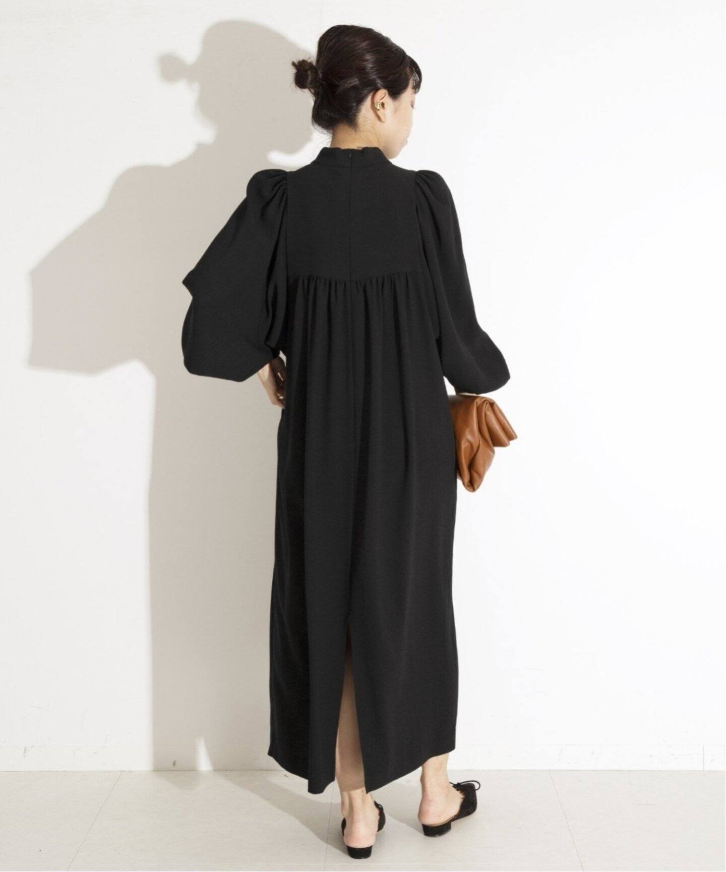 追加2》アセテートバックサテンジョーゼットワンピース（ワンピース  