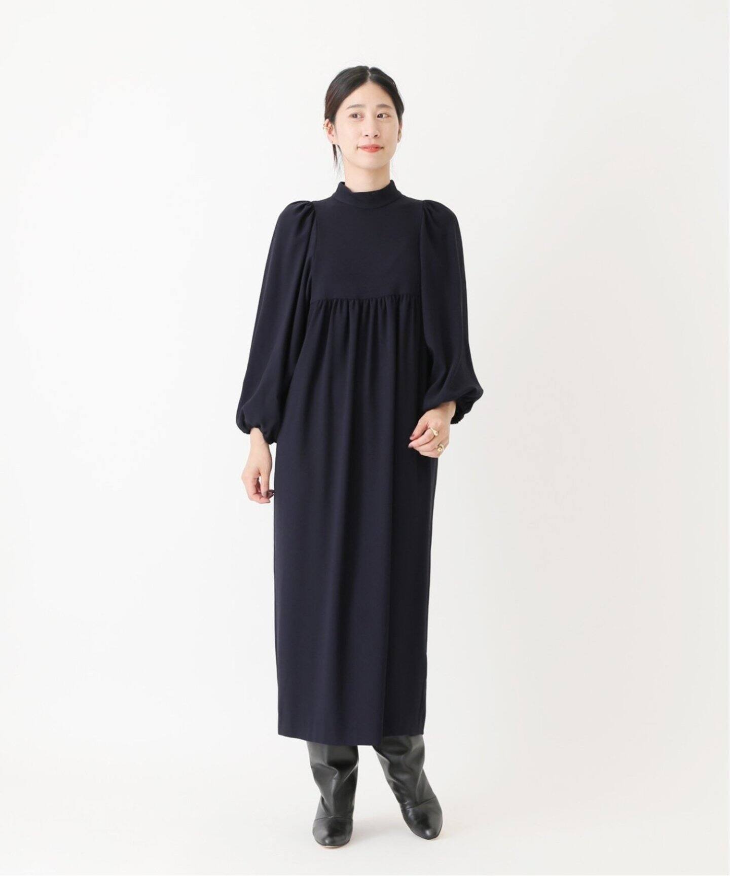 追加2》アセテートバックサテンジョーゼットワンピース（ワンピース  