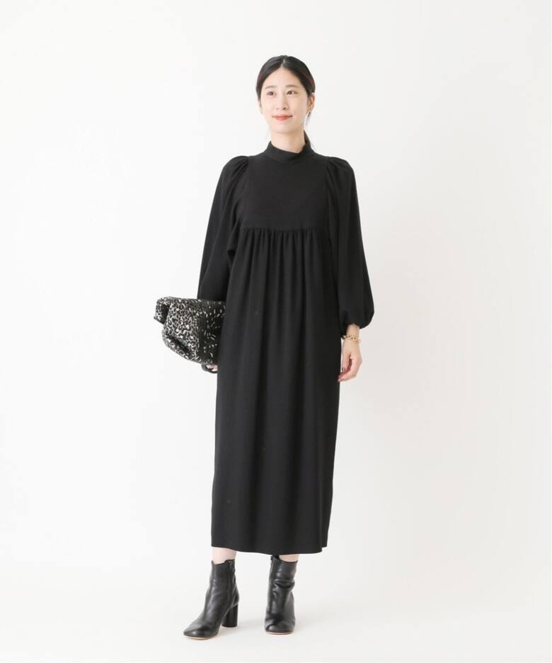 追加》アセテートバックサテンジョーゼットワンピース（ワンピース  